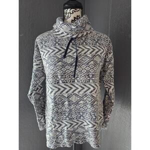 Woman's Chaps turtle neck pulloover sweater size small multi colors